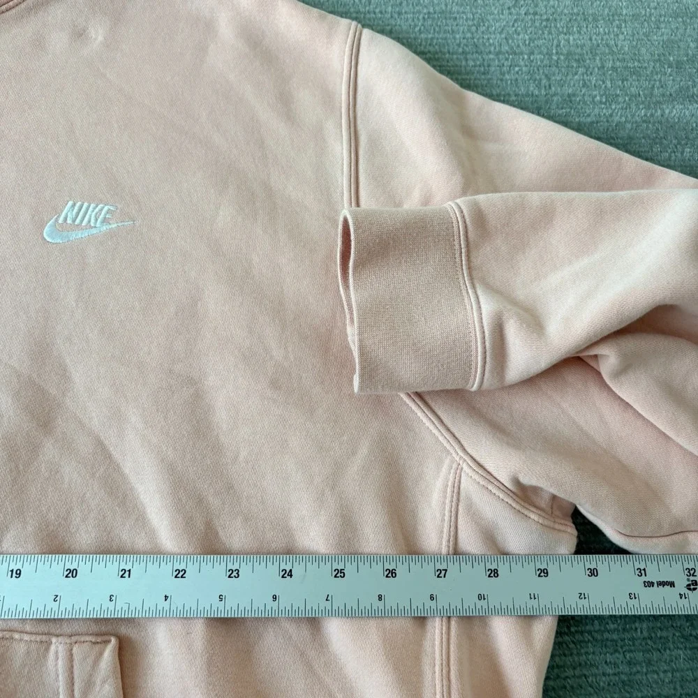 Nike  Sportswear Club Fleece Hoodie Sweater Unisex 3XL Pink Pockets Logo Lounge